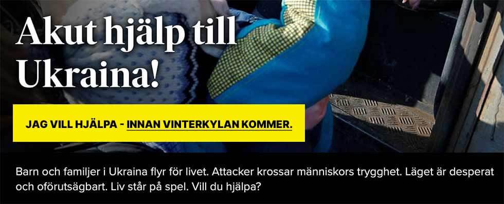 hjälp ukrainas barn